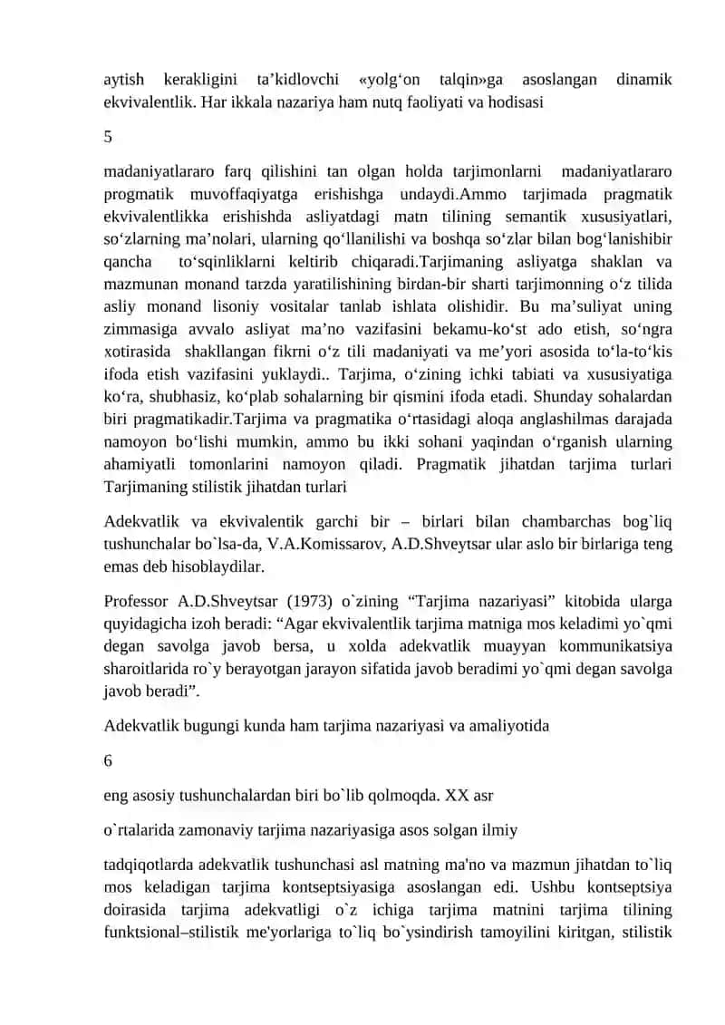 Tarjimada pragmatik muammolar va ularning tahlili 4