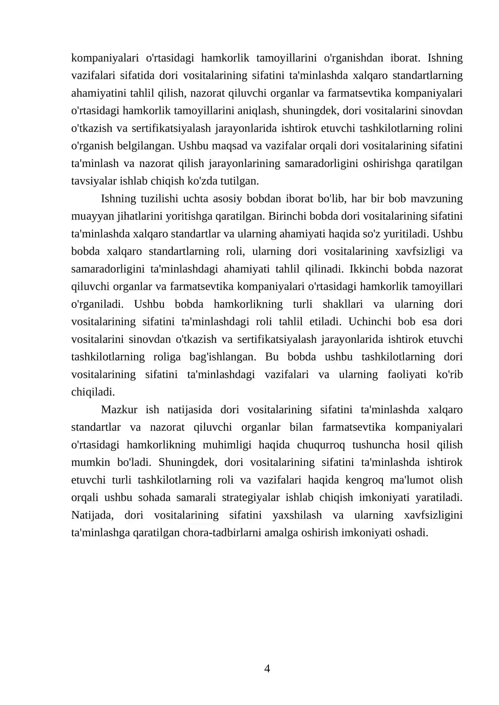 Dori vositalarining sifatini taminlash va ularning nazorat qiluvchi orginlarning gilabal hamkorligi 4