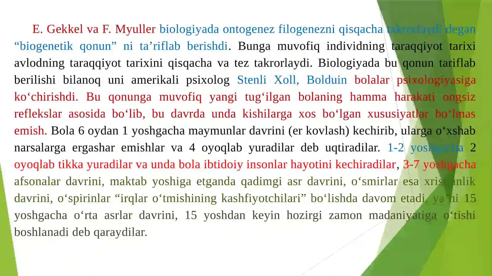 ONTOGENEZNING ILK BOSQICHLARIDA INSONNING PSIXIK RIVOJLANISHIGA XOSXUSIYATLAR 4