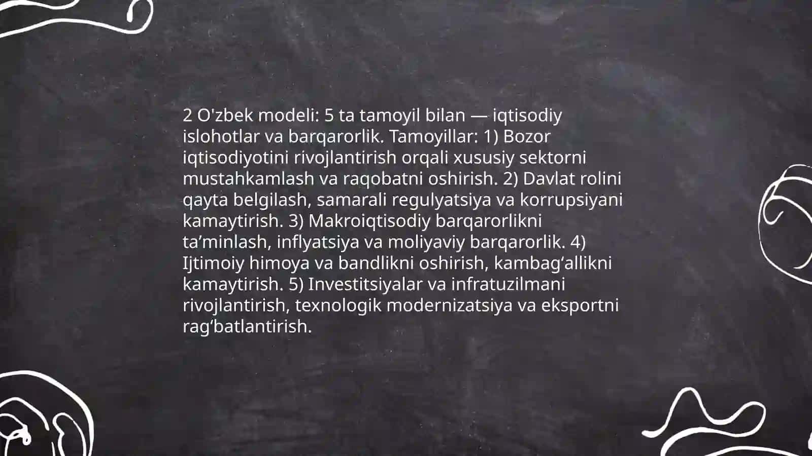 O'zbek modeli: 5 ta tamoyil bilan – milliy identitet va qadriyatlar 4