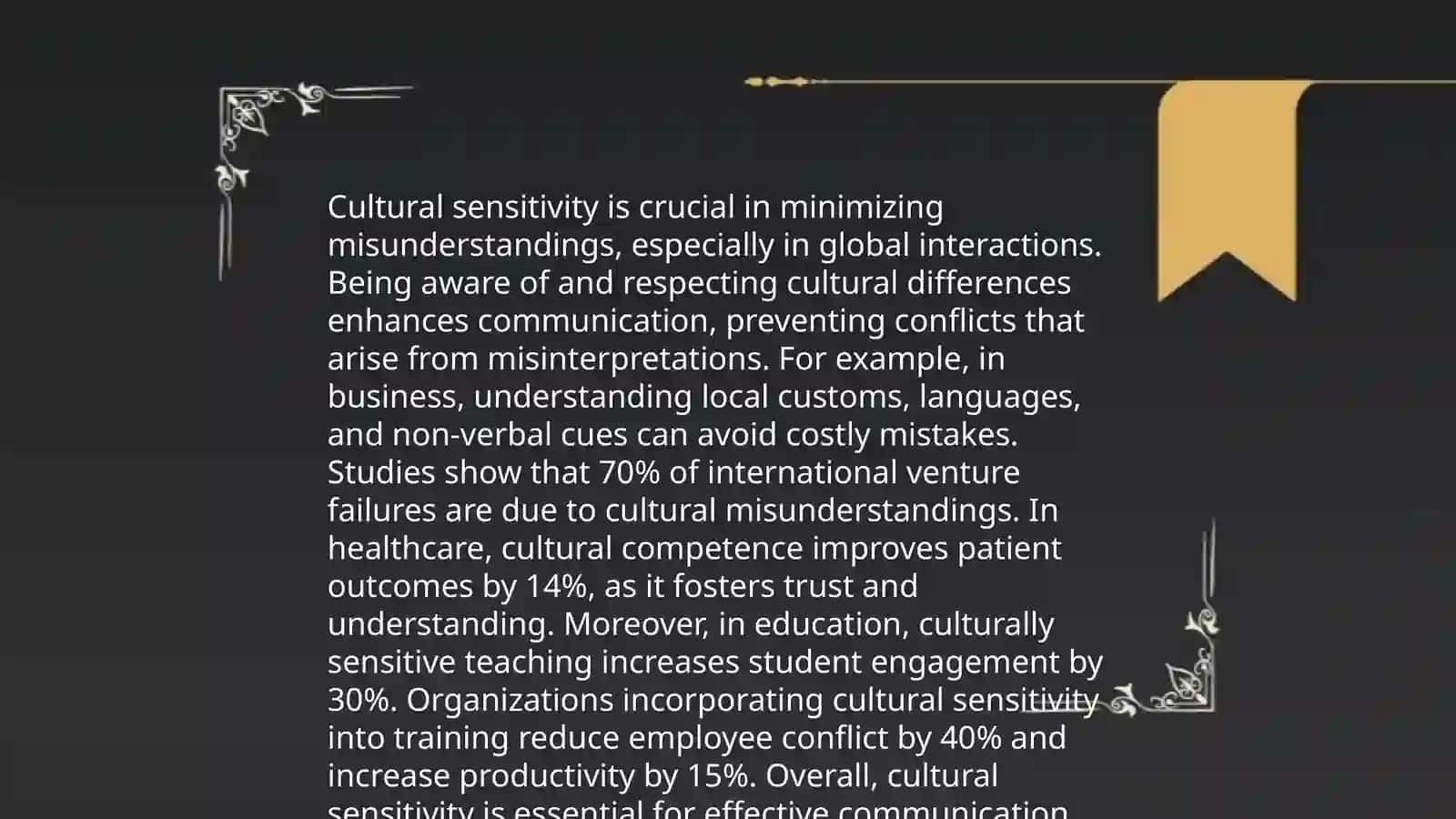 Intercultural communication (Does knowledge of cultural differences facilitate or complicate communication?) 4