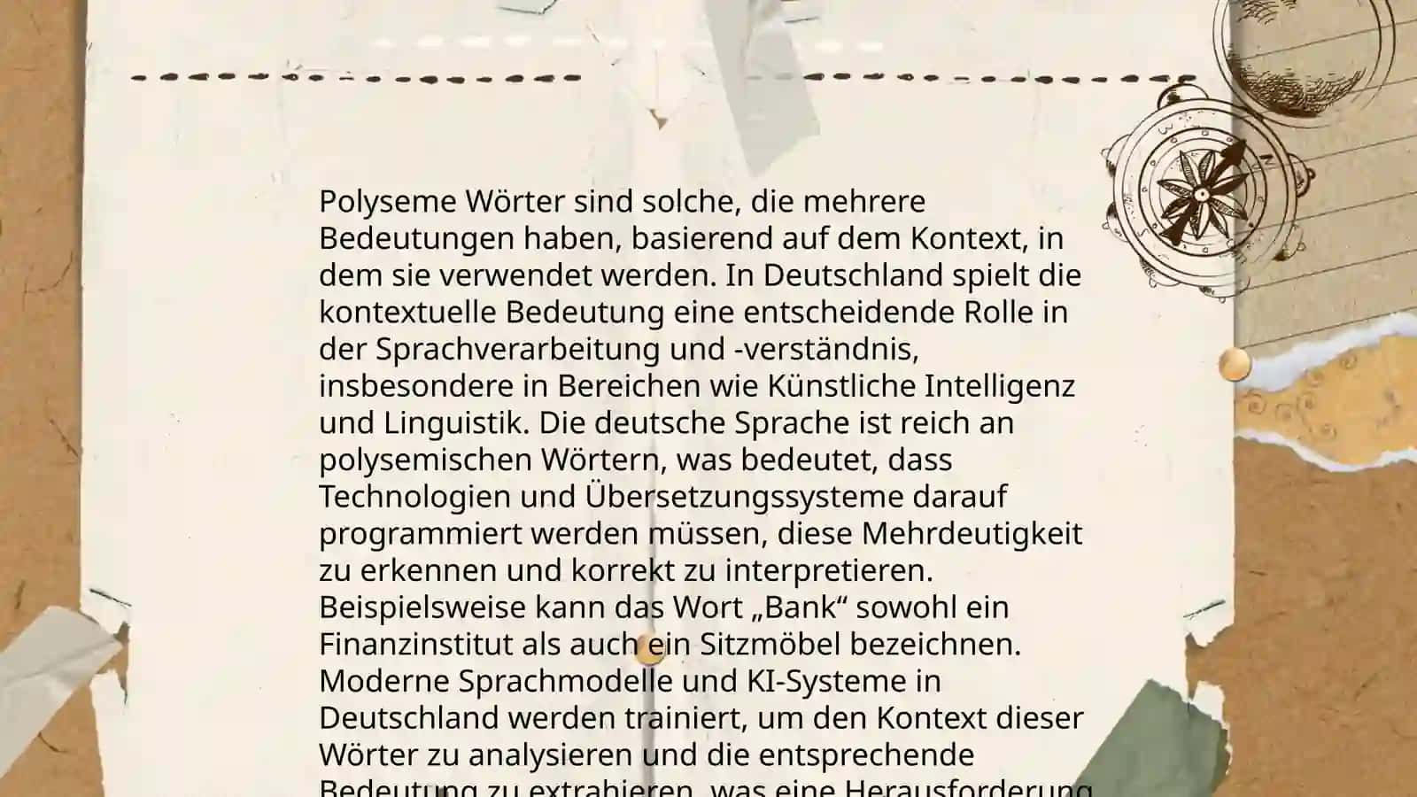 Übersetzung der polysemischen wörter 4
