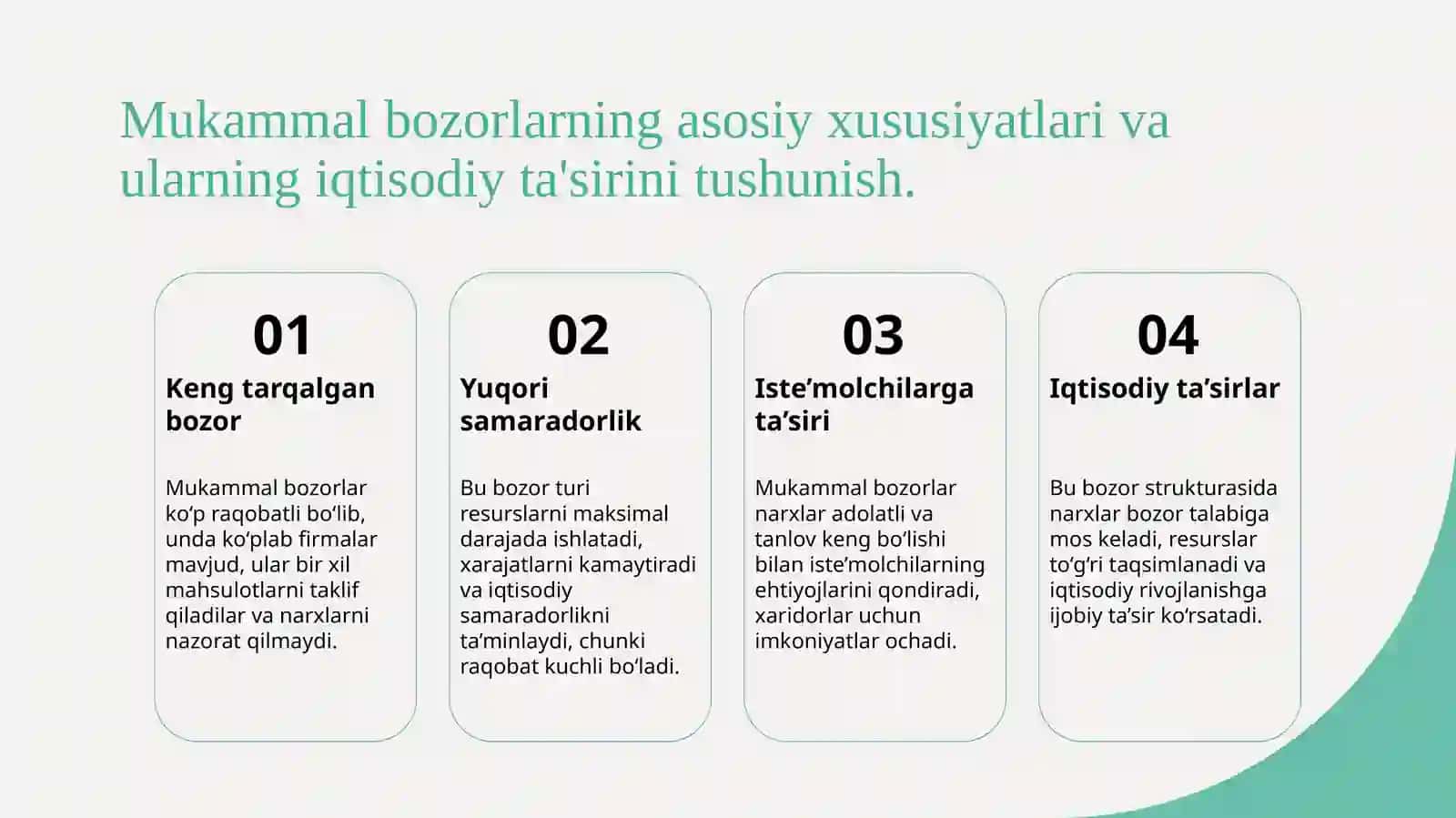 Iqtisodiyot nazariyasi () fanidanMustaqil ishi taqdimoti 4
