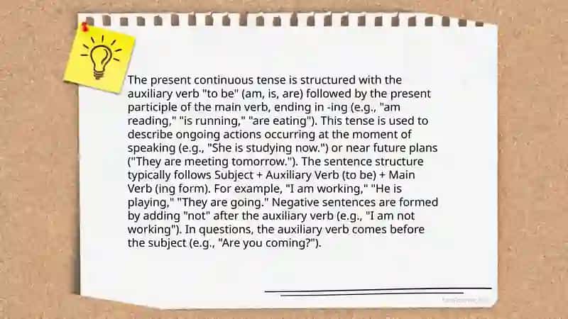 Present continuous 4