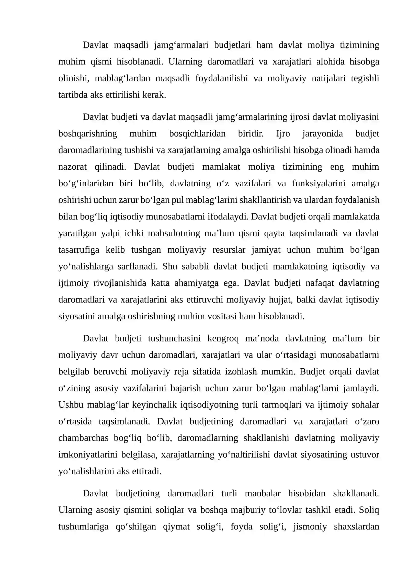 Davlat Budjeti va Davlat Maqsadli Jamg‘armalari Budjetlarining Ijrosi Bo‘yicha Budjet Hisobining Axborot Tizimlari va Ulardan Foydalanish 4