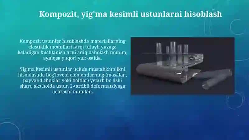 Markaziy siqilgan ustunlarni hisoblash 4