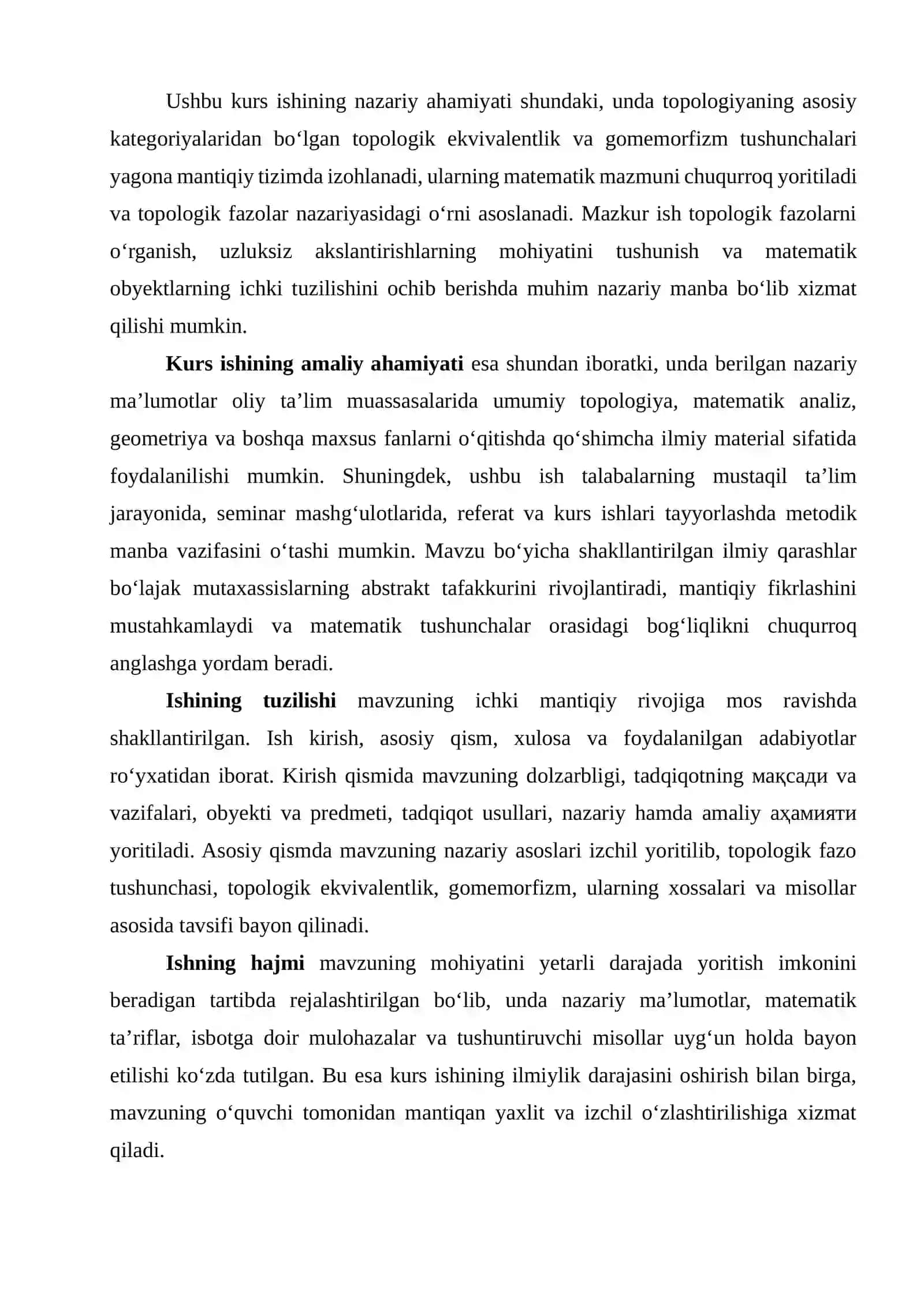 Topologiya fanining muhim nazariy yo‘nalishlari 4