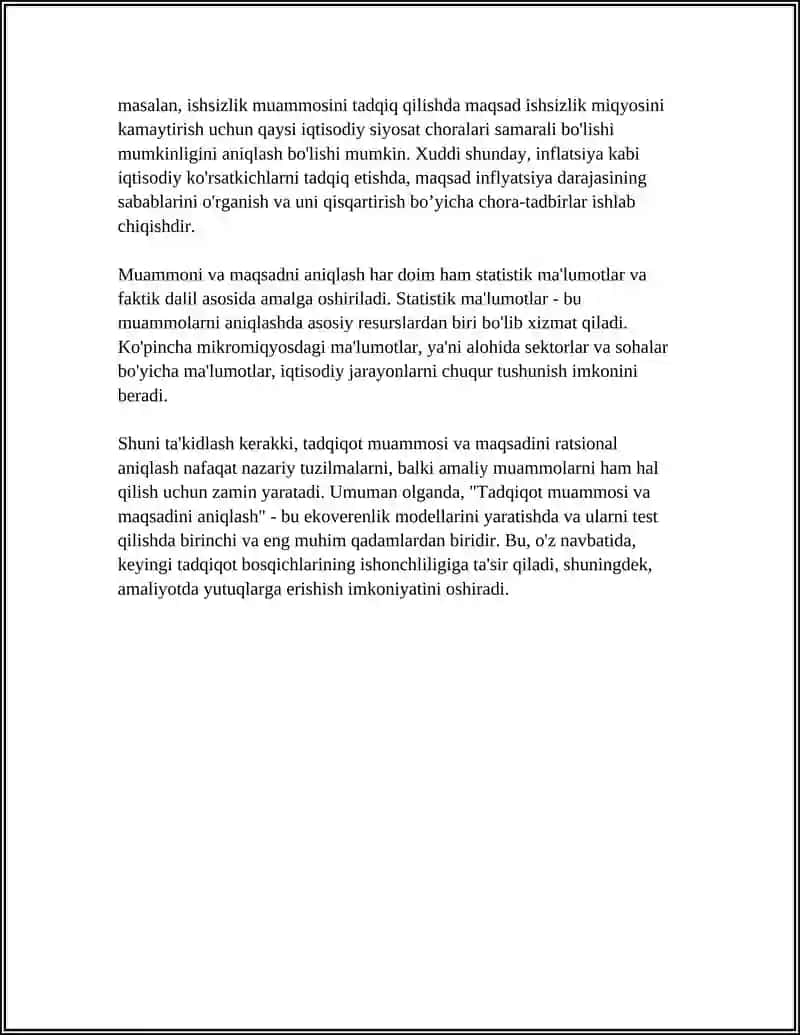 EKONOMETRIKA MODELLASHTIRISH BOSQICHLARI 4