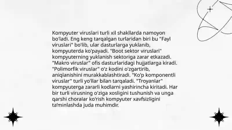 Kompyuter viruslari va antiviruslar haqida maʼlumot 4