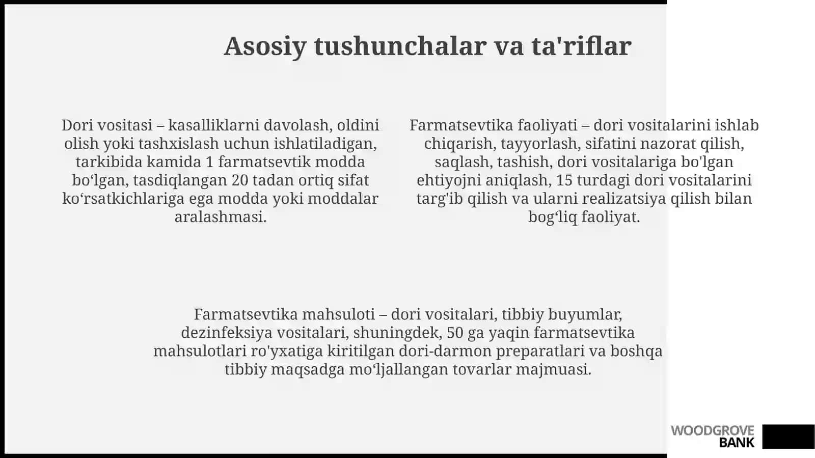 “Dori vositalari va farmatsevtika faoliyati” haqidagi Qonun 4
