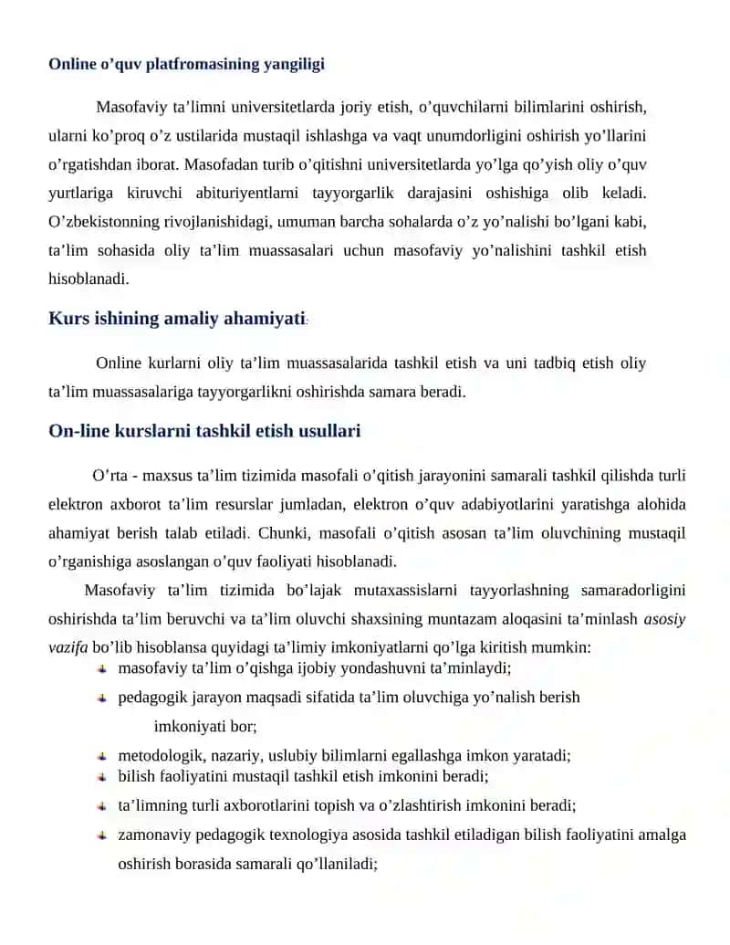 Online o’quv platfromasini loyihalash 4