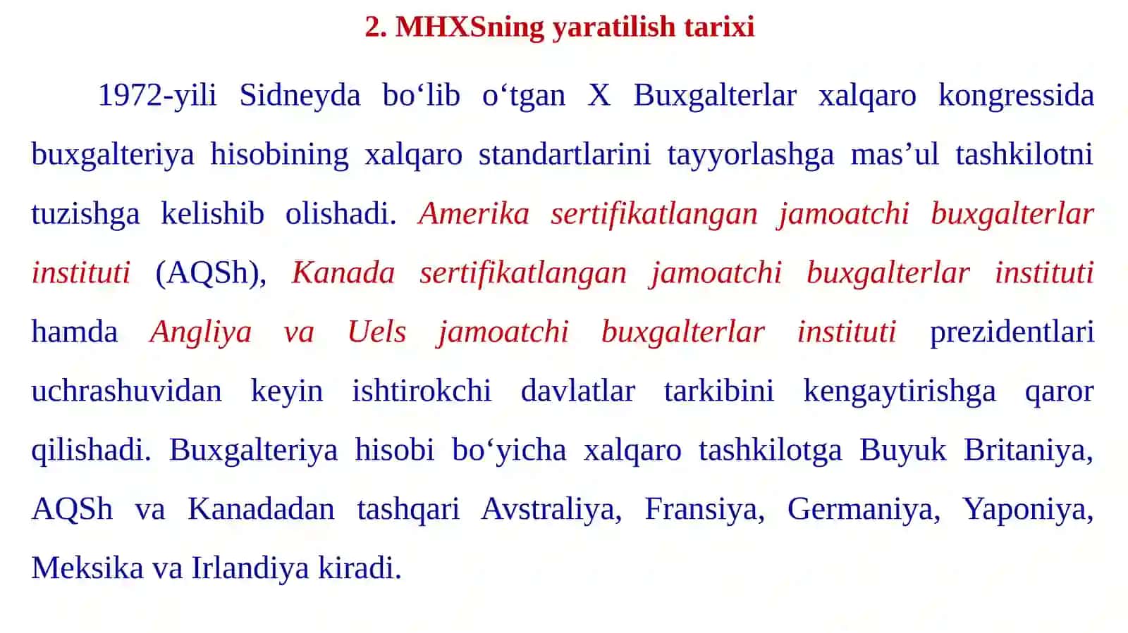 XALQARO MOLIYAVIY HISOBOT STANDARTLARINING MAZMUNI VA AXAMIYATI 4