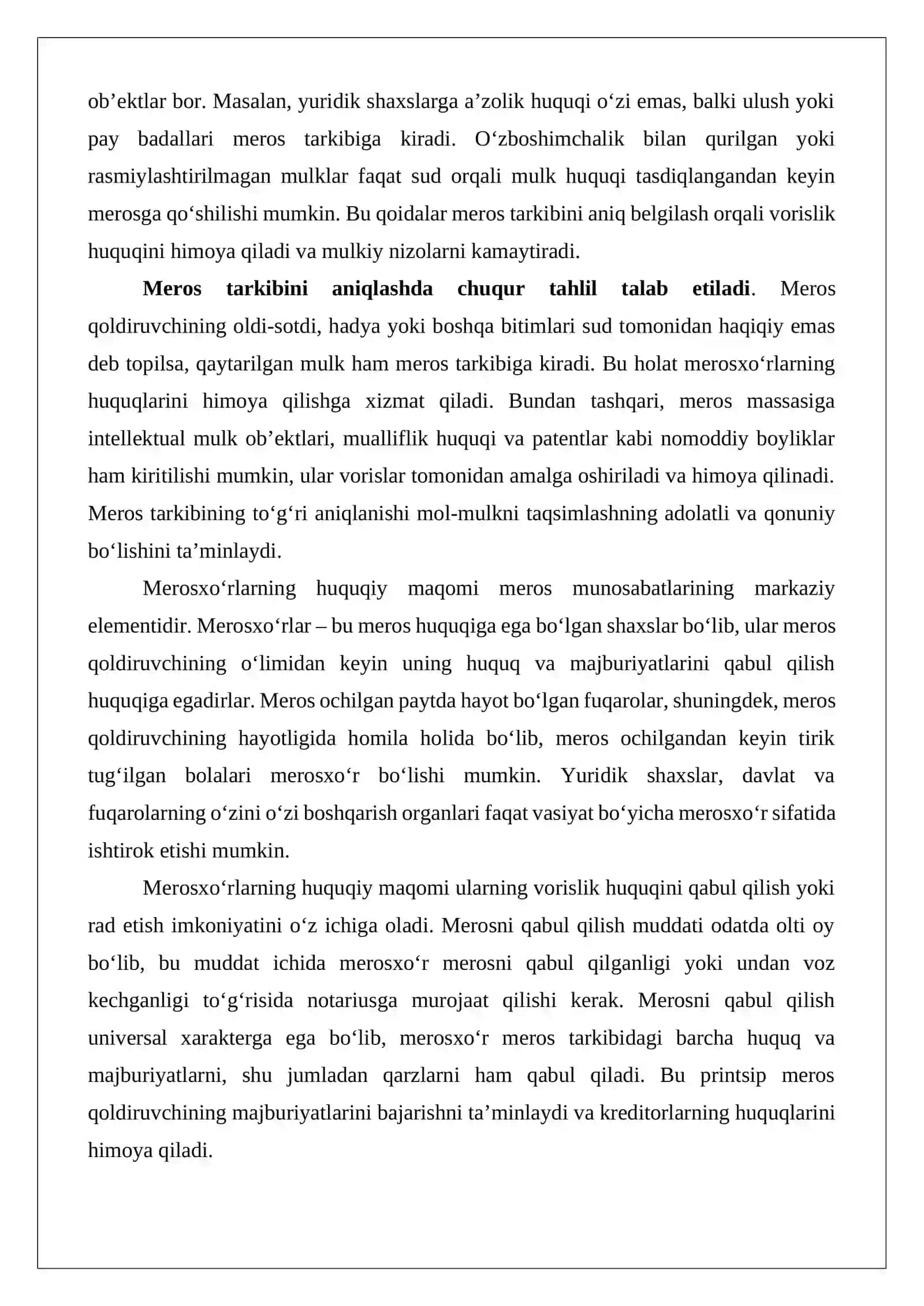 Meros mol-mulkini taqsimlash 4