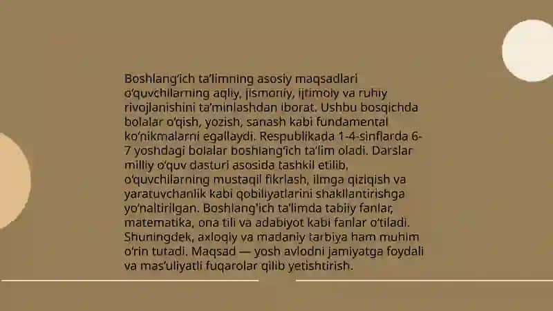 Boshlangich talim didaktikasining maqsad va vazifalari 4