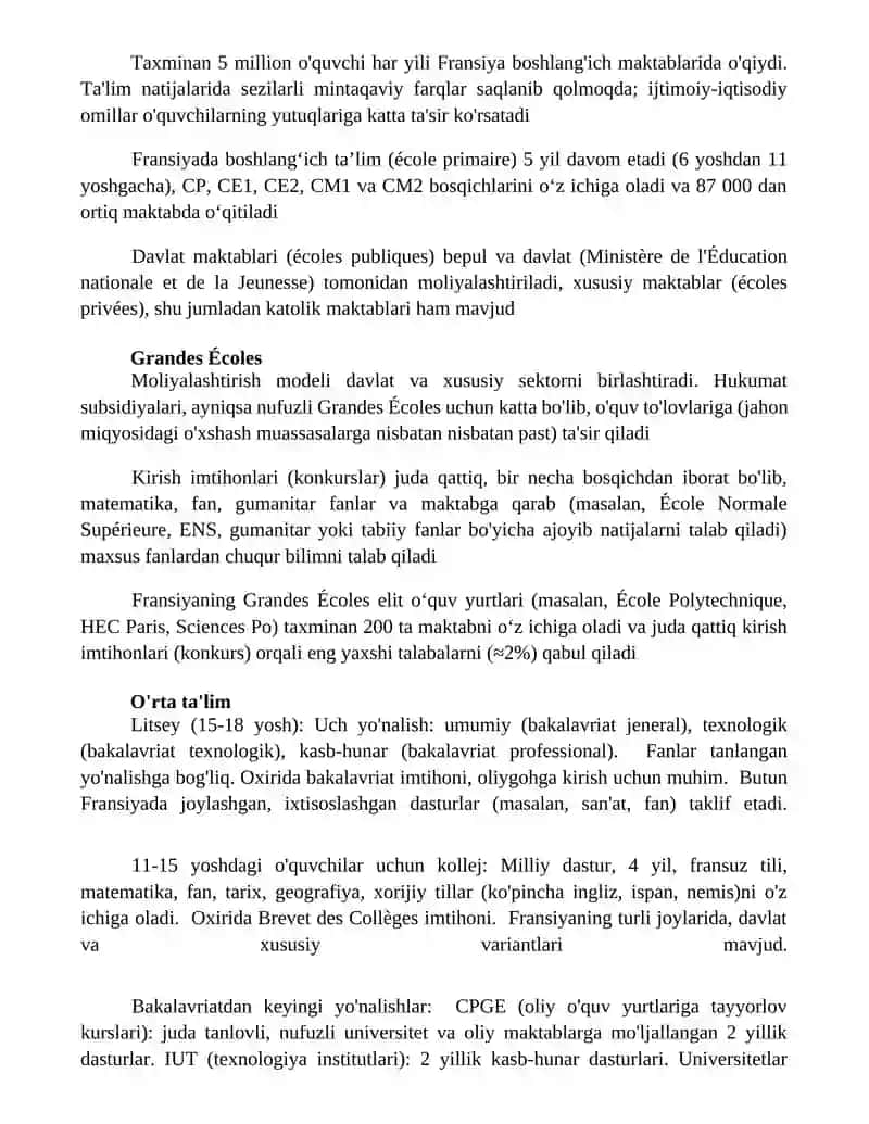 Fransiyada ta'lim tizimi 4