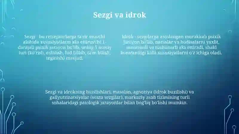 Psixik jarayonlar 4