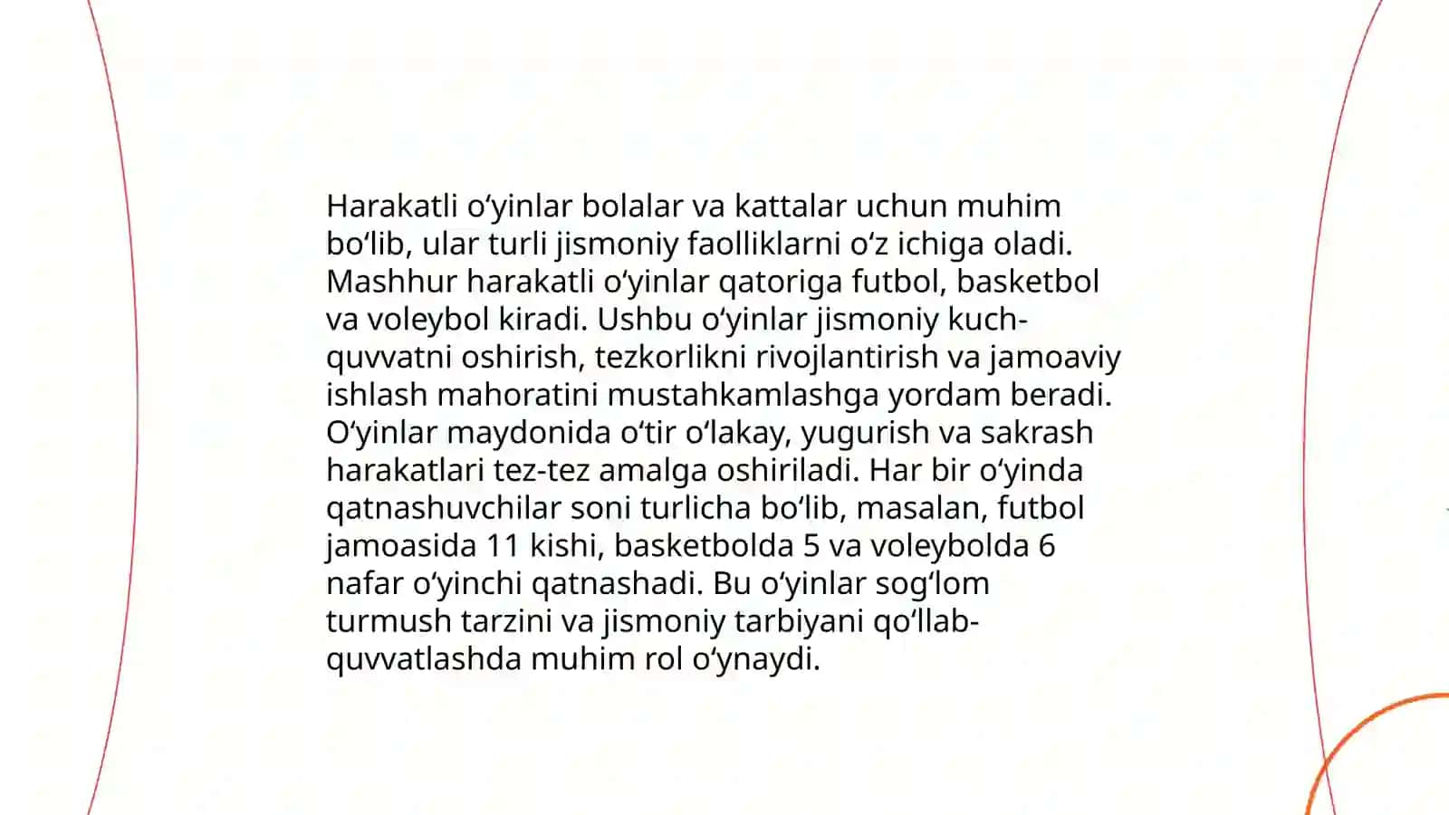 Darsdan tashqari oʻynaladigan milliy va harakatli oʻyinlarni oʻtkazish 4