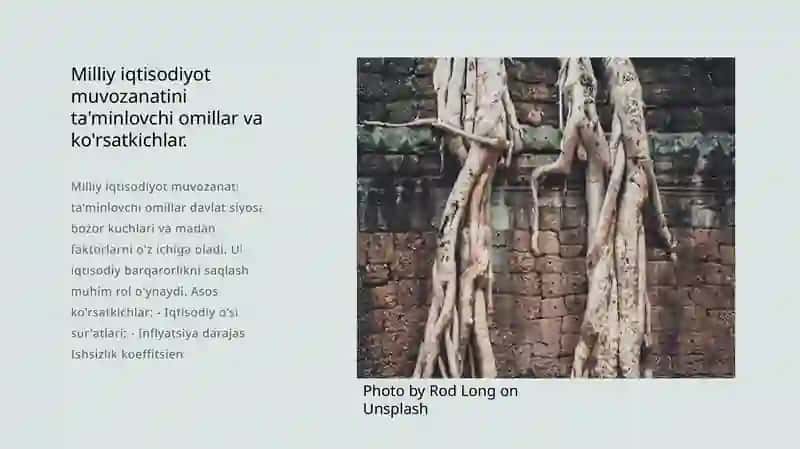 Milliy iqdisodiyotning muvozanati 4