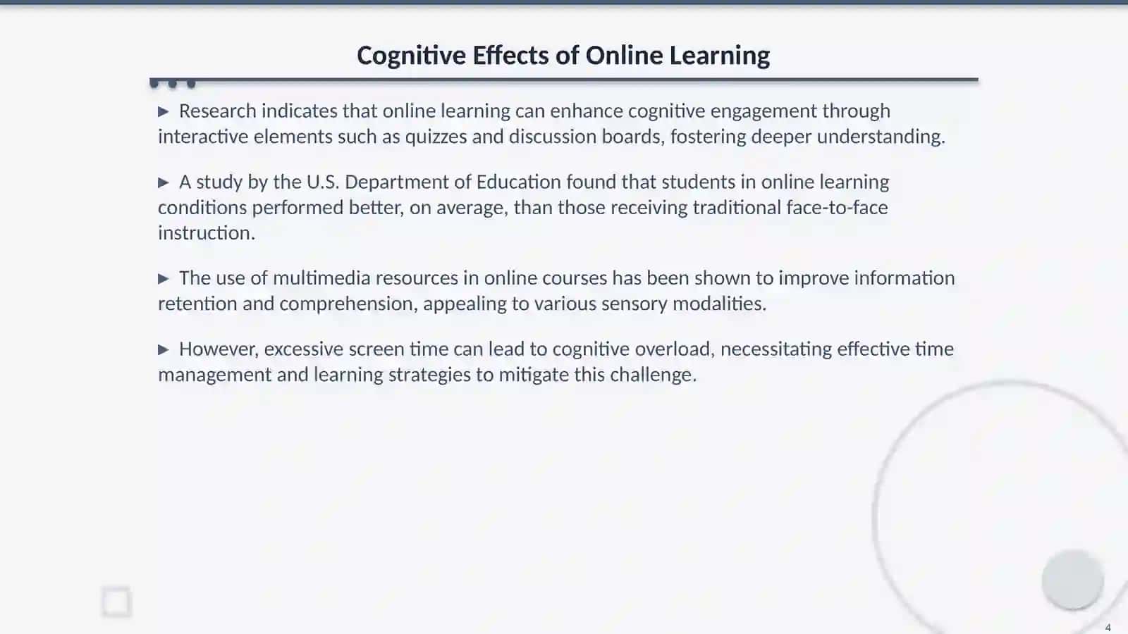 The Transformative Effects of Online Learning 4