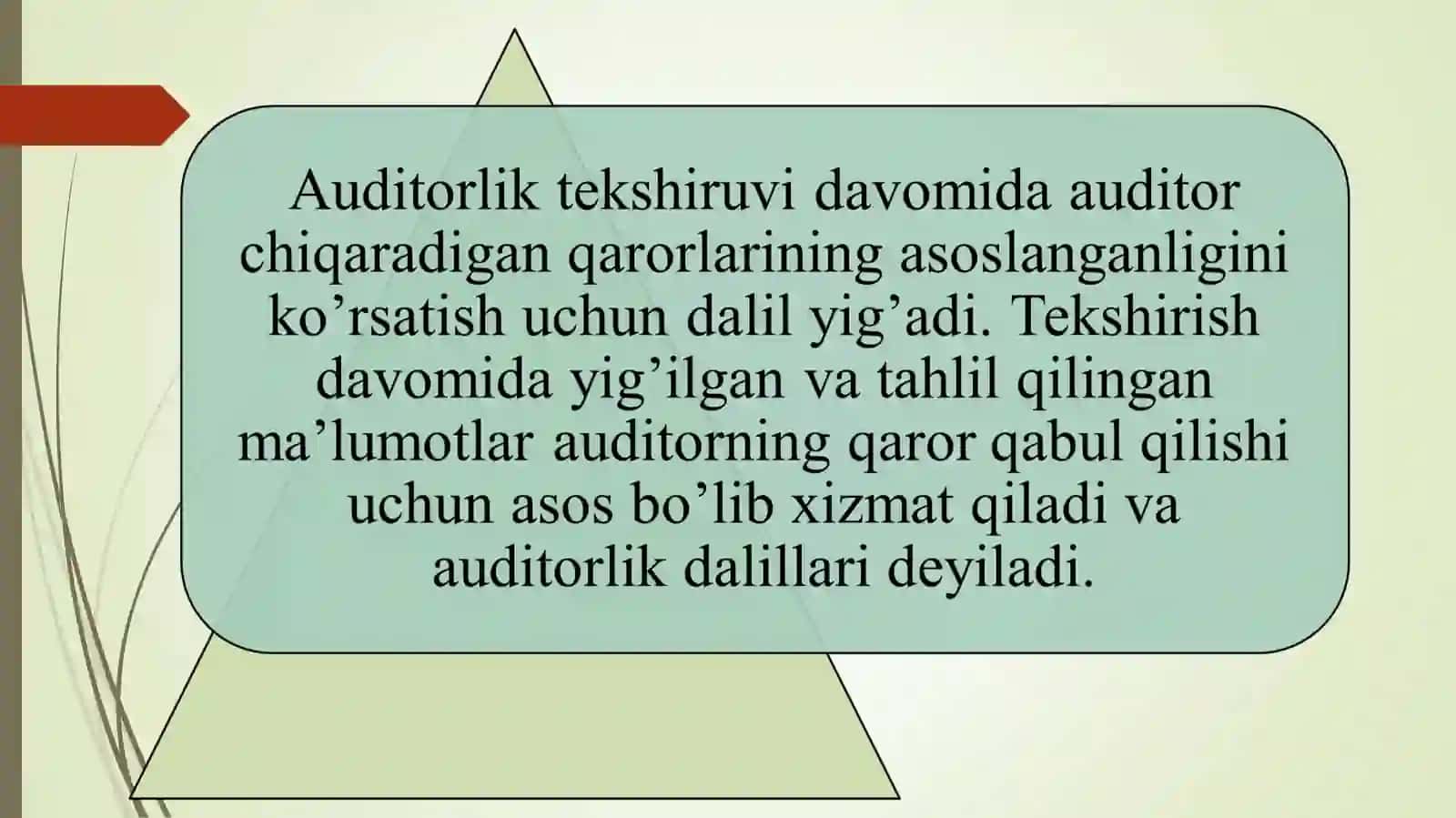 Auditorlik dalillar va ularni olish usullari 4