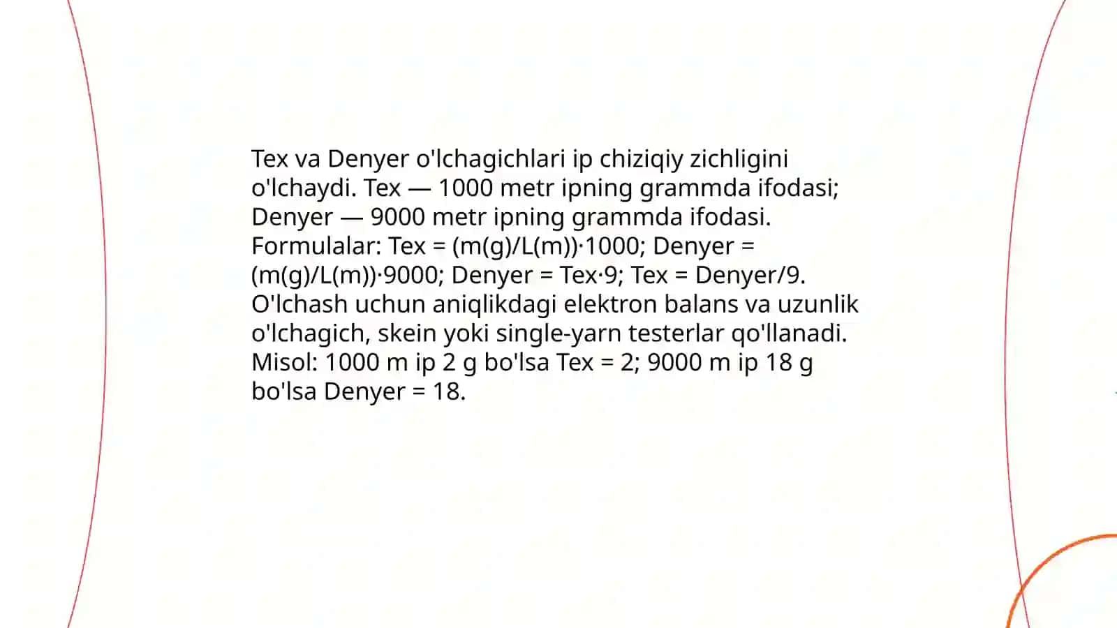 Iplarning chiziqiy zichligini aniqlash asboblari 4