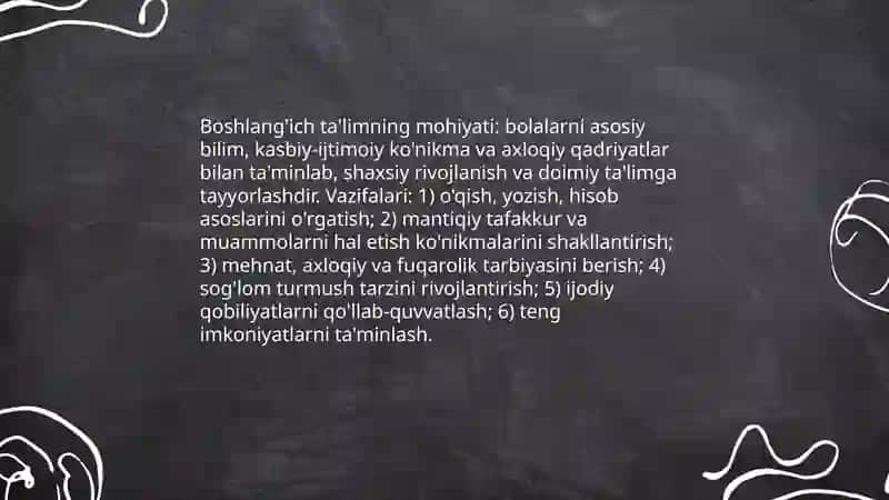 Boshlanĝich ta'lim mazmuni va mohiyati 4