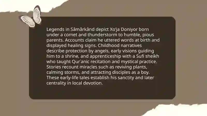 Xoʻja Doniyor in Sâmârkând History and Origin 4