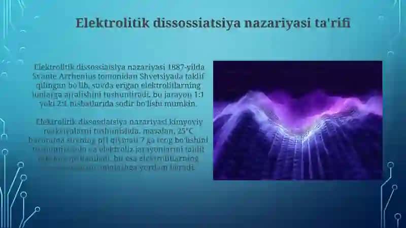Elektrolitik Dissosiatsiyaning Modellashtirilishi 4