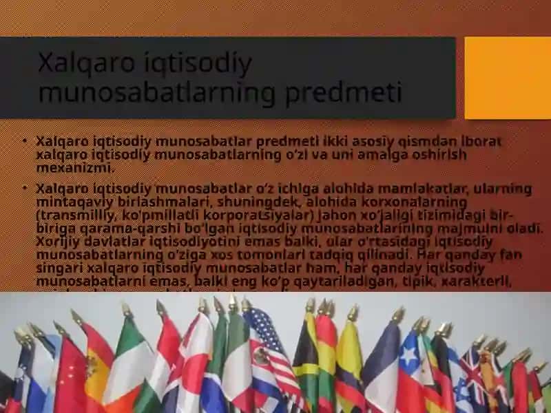 Xalqaro iqtisodiy aloqalar va integratsiya jarayoni 4