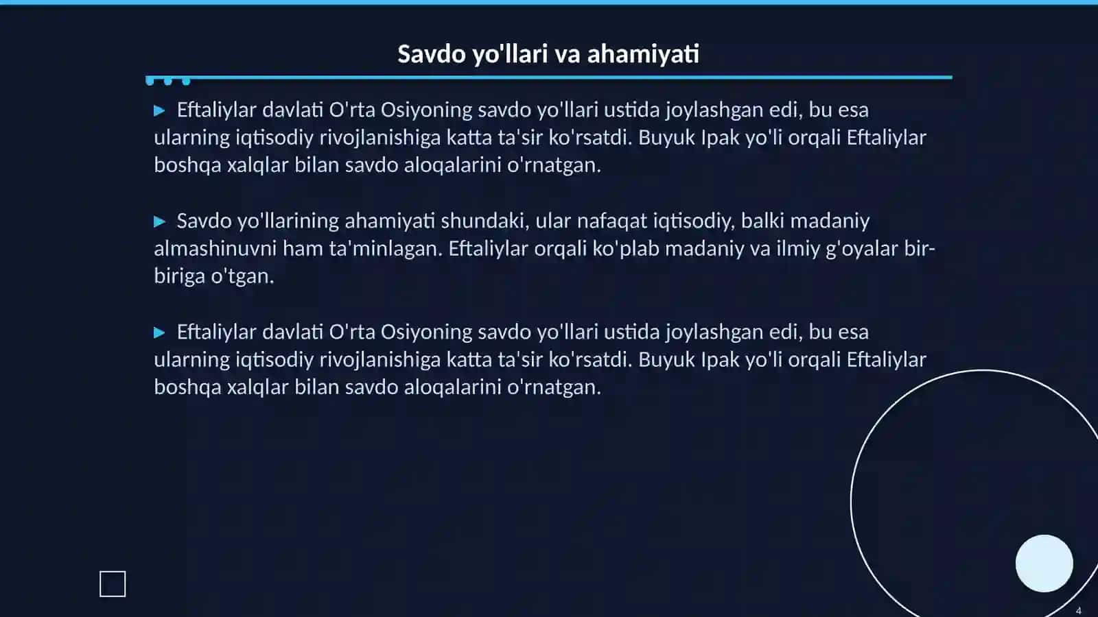 Eftaliylar davlati davrida savdo va pul munosabatlari 4