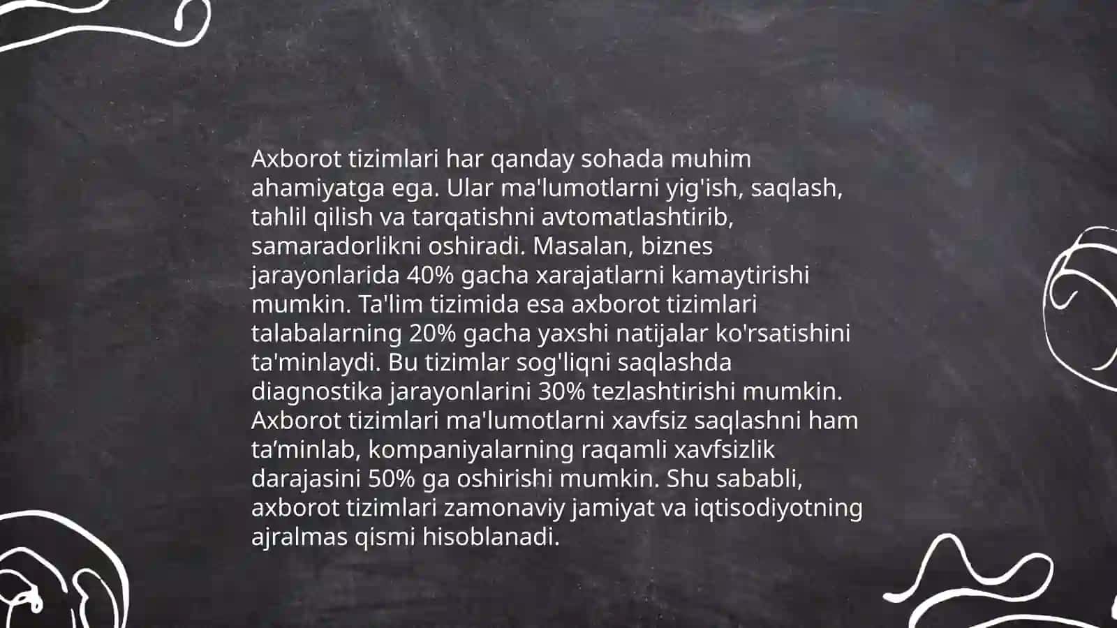 Axborot tizimlari va ularning turlari 4