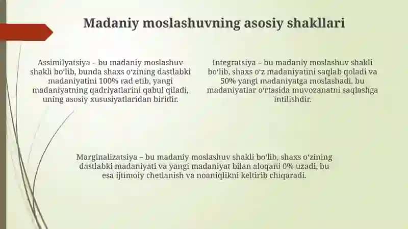 Madaniy moslashuv 4