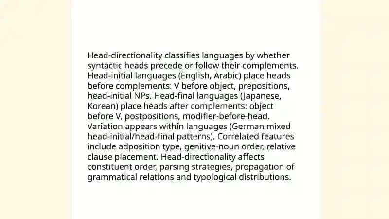 Typology of syntactic level 4