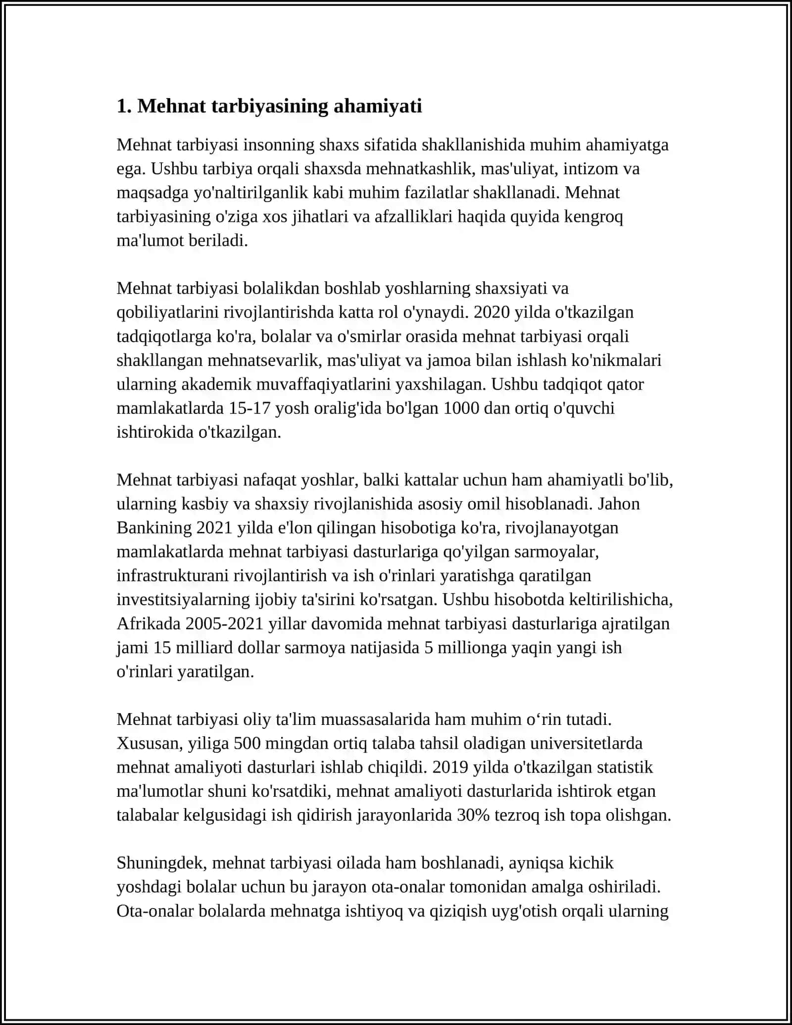 ILK QADAM DAVLAT O'QUV DASTURI ASOSIDA FAOLIYAT MARKAZLARIDA MAKTABGACHA YOSHDAGI BOLALAR MEHNATINI TASHKIL ETISH 4