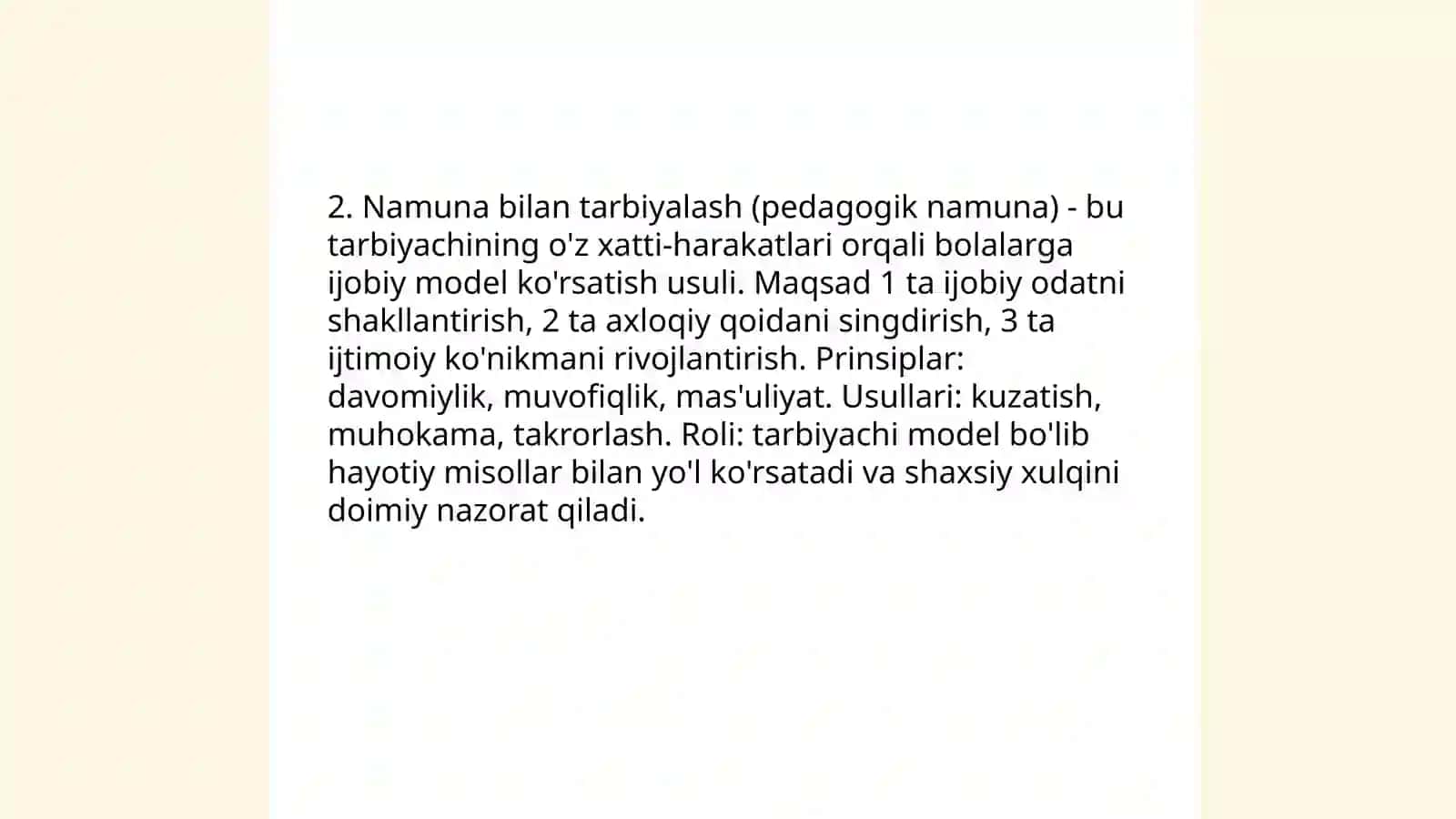 Tarbiyaviy ta'sir etish usullari va vositalari 4