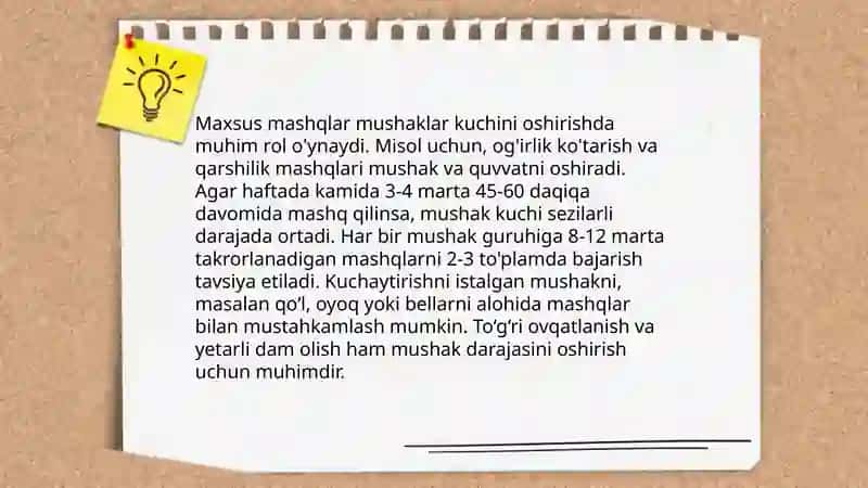 Jismoniy tarbiya bilan shug’ullanishda maxsus mashqlarning elementlari ahamiyati 4