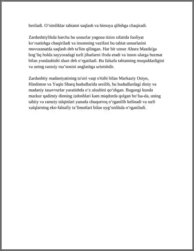 ZARDUSHTIYLIKDA TABIATNING ULUGʻLANISHI 4