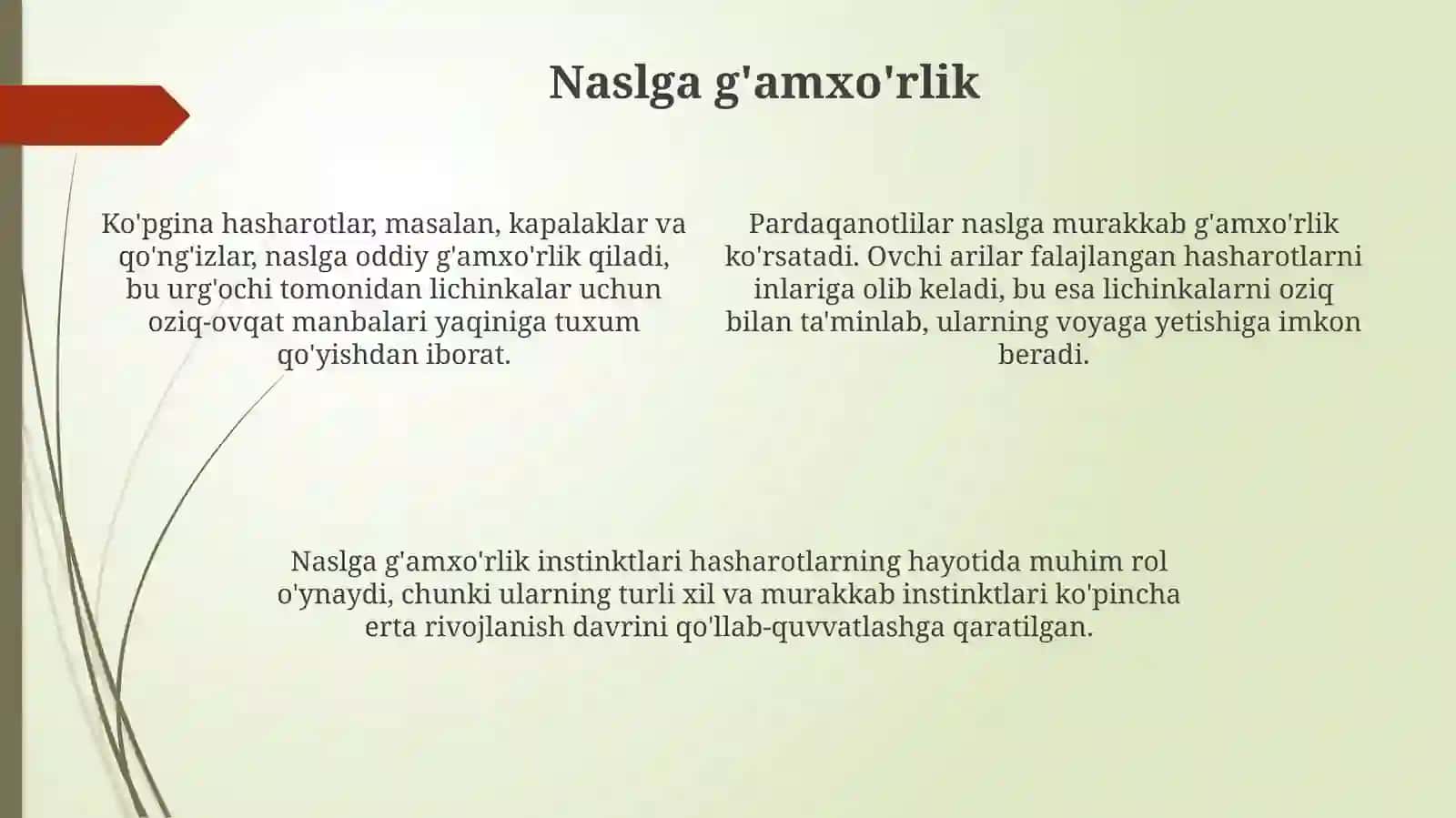 Hasharotlar sinfi vakillarining etologik xususiyatlarini aniqlash 4