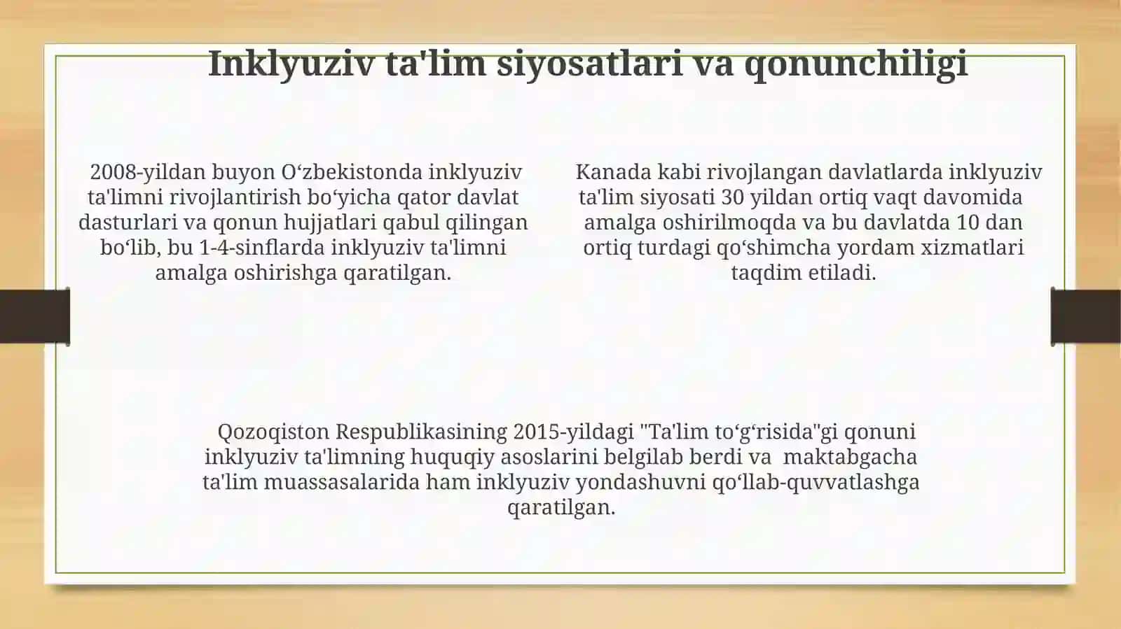 Inklyuziv Ta'limni Joriy etishdagi Chet Davlatlar Tajribasi 4