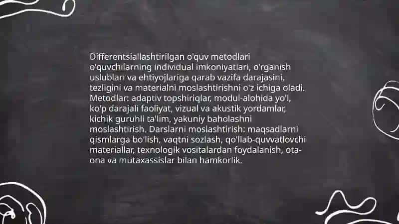 Alohida ehtiyojli o’quvchilarga ta'sir ko'rsatish yo'llar 4