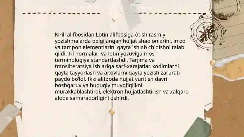 Rasmiy hujjatlarda ôzbek tilining davlat tili maqomi va amaliyoti 4