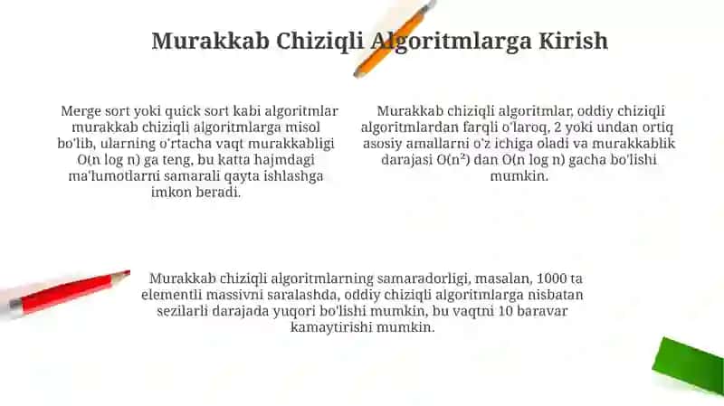 Murakkab tipdagi chiziqli algoritmlarni dasturlash 4