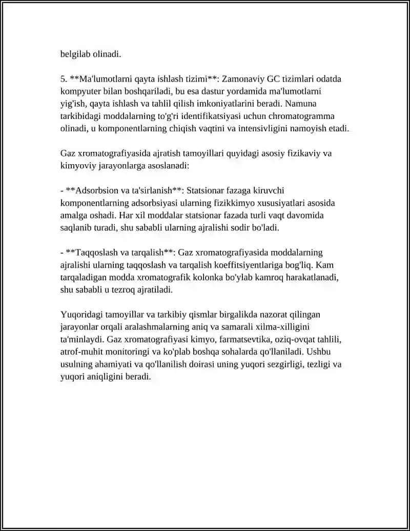 GAZ, SUYUQLIK VA GAZ-SUYUQLIK XROMATOGRAFIK USULLARI 4