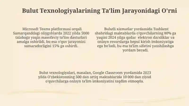 Bulut Texnologiyalari va Ta'limning Kelajagi 4