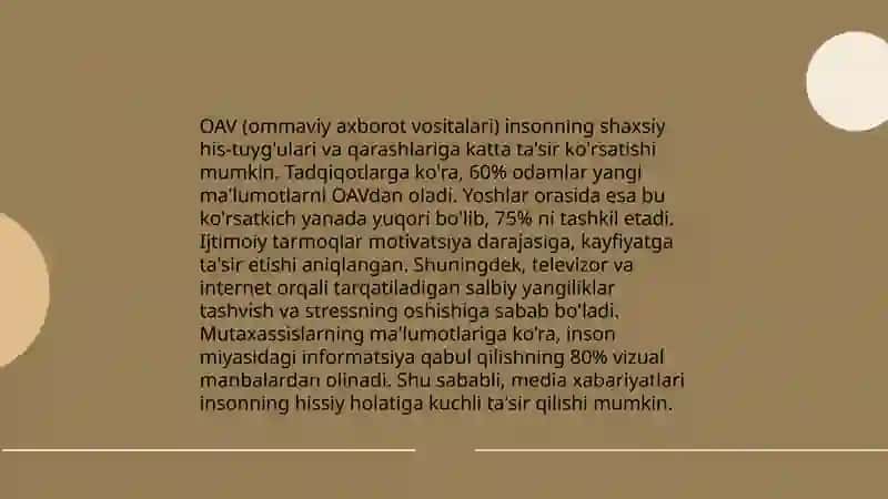 Axborotning shaxs hus -tuygulariga tasir muommolari 4