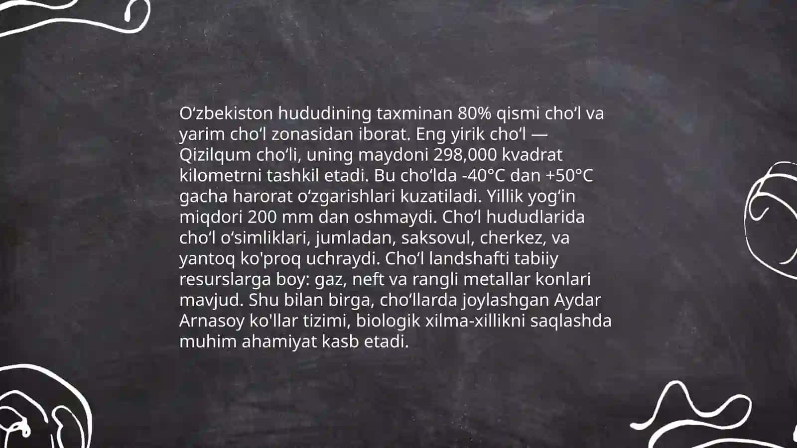 Ozbekistonda adir, cho'l,tog', yaylov yoki to'qay landshaftlar 4