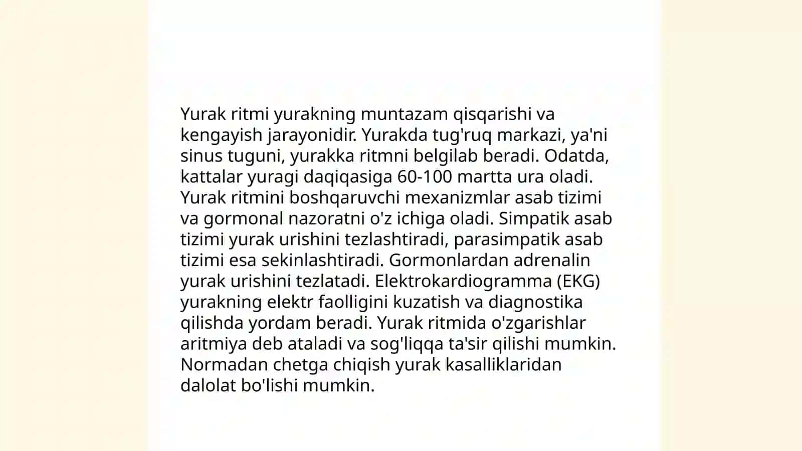 Yurak faoliyatining boshqarilishi 4