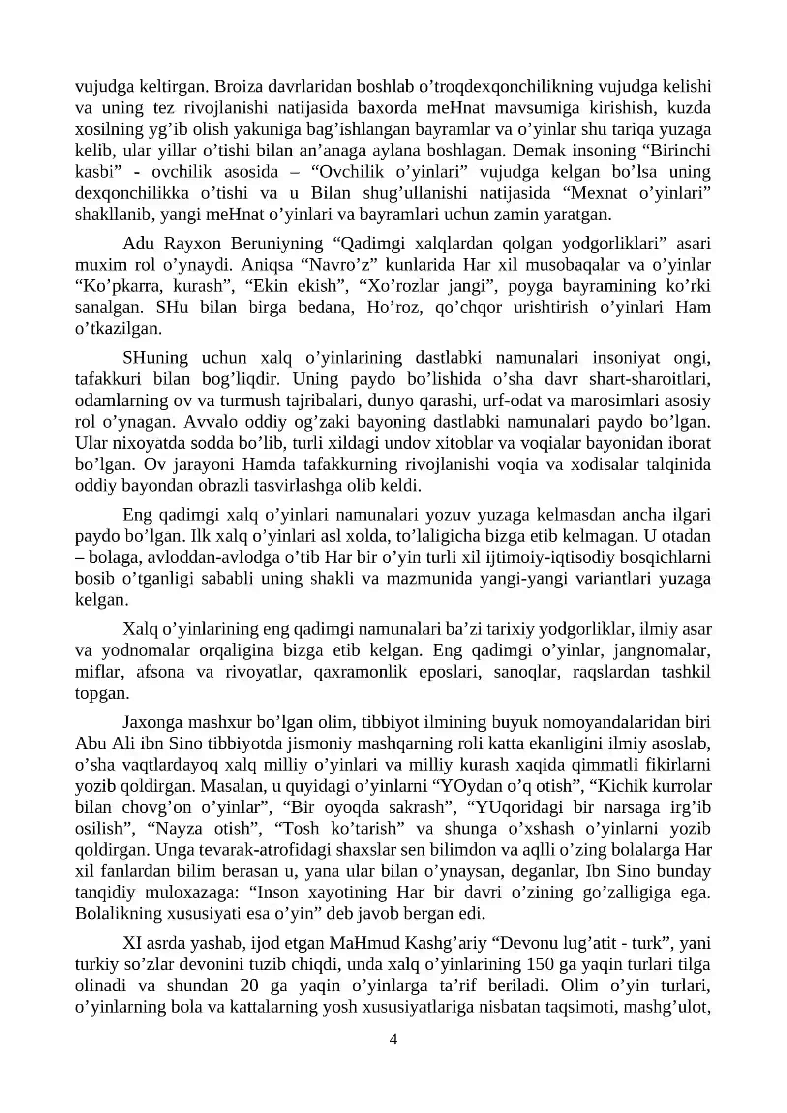 FAN YUZASIDAN MA’RUZA MASHG`ULOTLARI 4