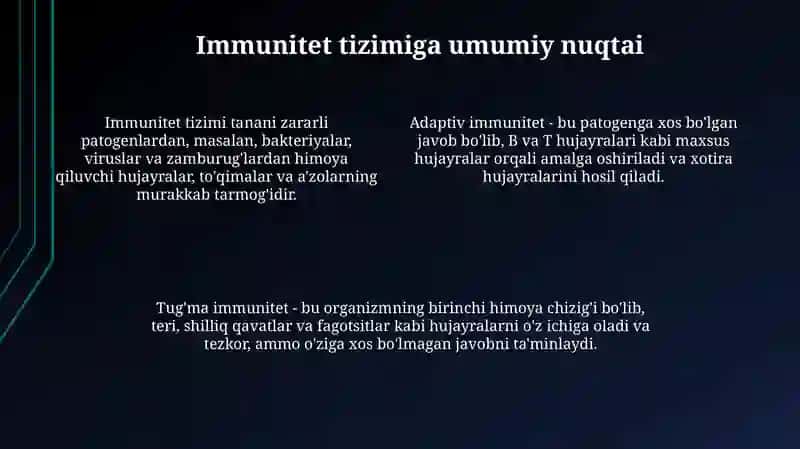 Apiterapiya vositalarining immunitetga taʼsiri 4