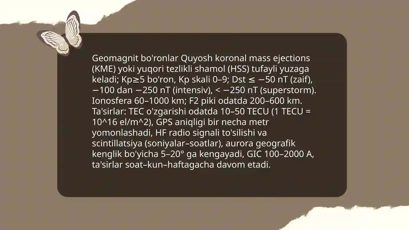 Kosmik elektromagnetizm: yer atmosferasidagi ta'sir 4